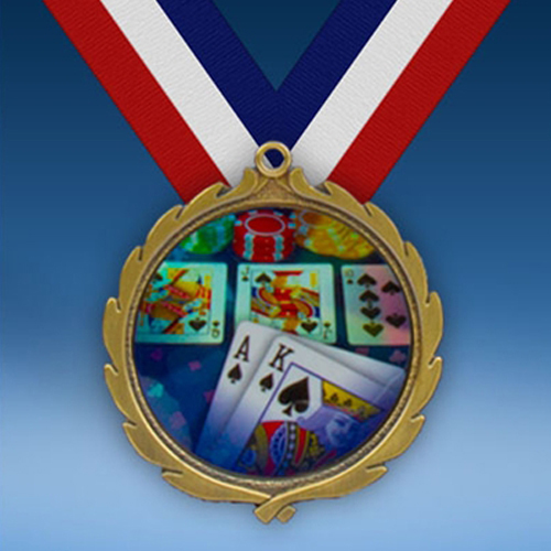 Poker Wreath Medal-0