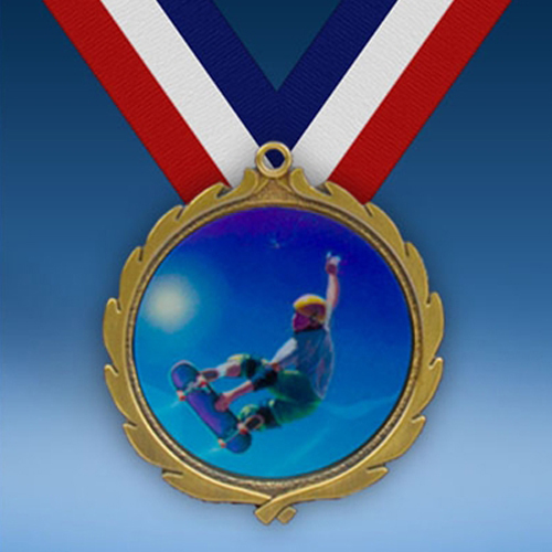 Skateboarding Wreath Medal-0