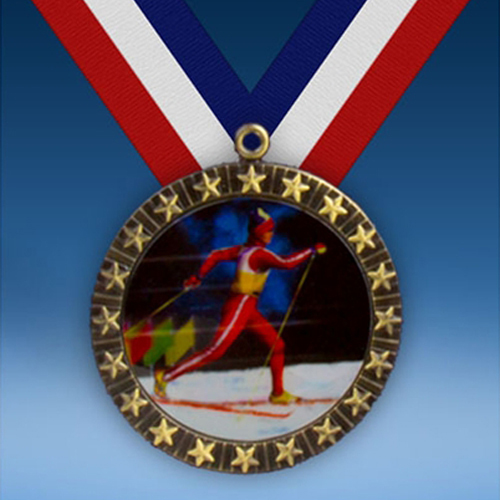 Skiing 2 20 Star Medal-0