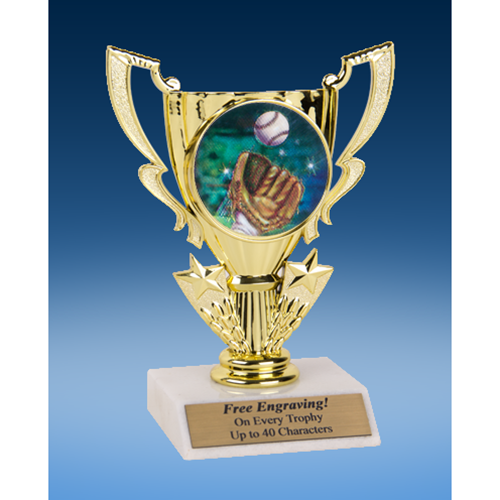 Baseball 2 Victory Cup Mylar Holder Trophy