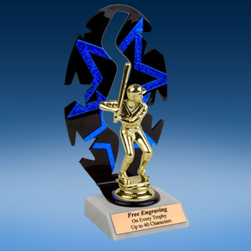 Baseball Sport Figure Backdrop Trophy