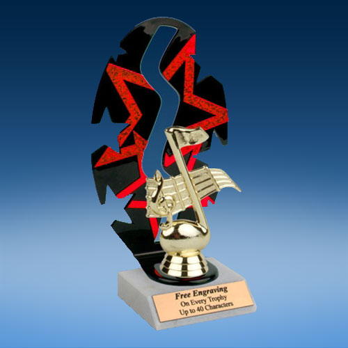Music Sport Figure Backdrop Trophy-0