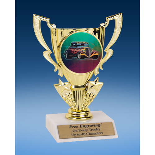 Hot Rod Victory Cup Mylar Holder Trophy