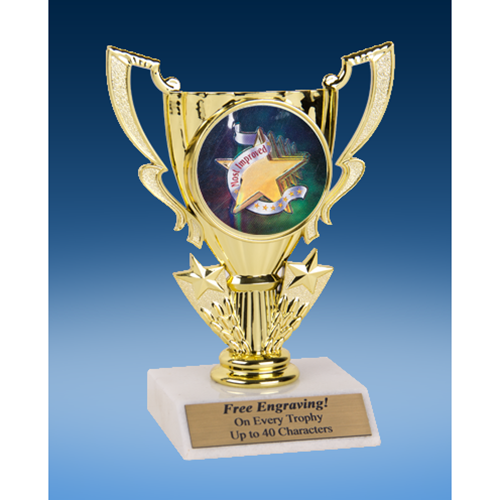 Most Improved Victory Cup Mylar Holder Trophy