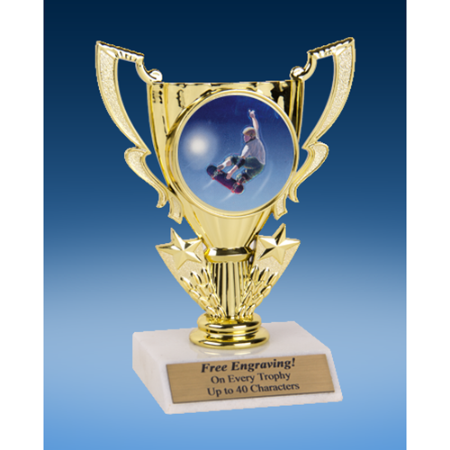 Skateboarding Victory Cup Mylar Holder Trophy