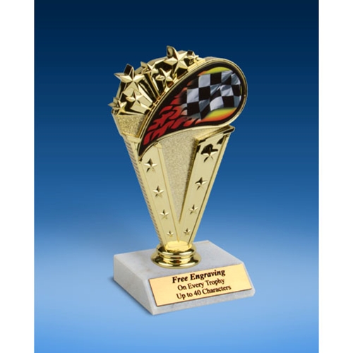 Racing Sport Flame Trophy 6"