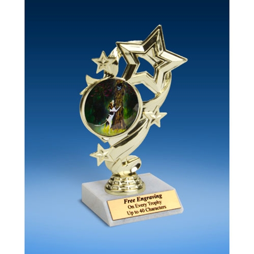 Hunting Star Ribbon Trophy 6"