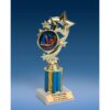 Gymnastics (F) Star Ribbon Trophy 8"