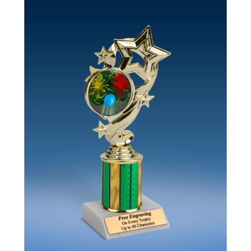 Paintball Star Ribbon Trophy 8"