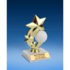 Volleyball 3-Star Sport Spinner Trophy 6"