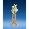 Volleyball 3-Star Sport Spinner Trophy 10"