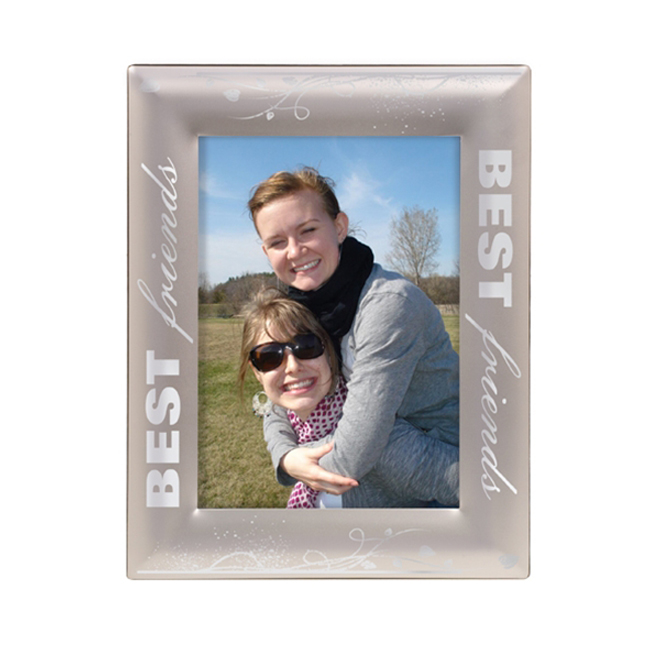 Smooth Silver Laserable Photo Frame