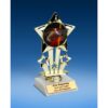 Football 1 Quad Star Mylar Holder Trophy 6"