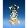 Rollerblading Quad Star Mylar Holder Trophy 6"