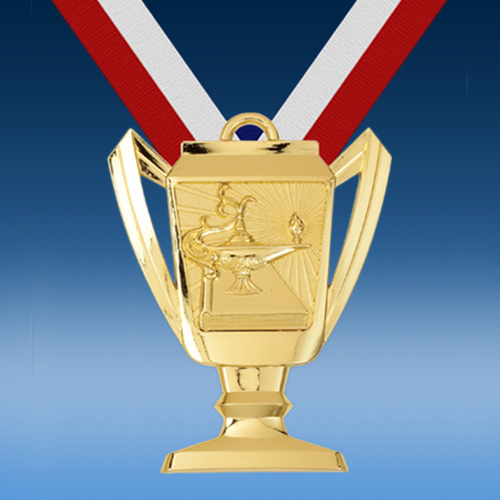Lamp of Knowledge Trophy Medal-0