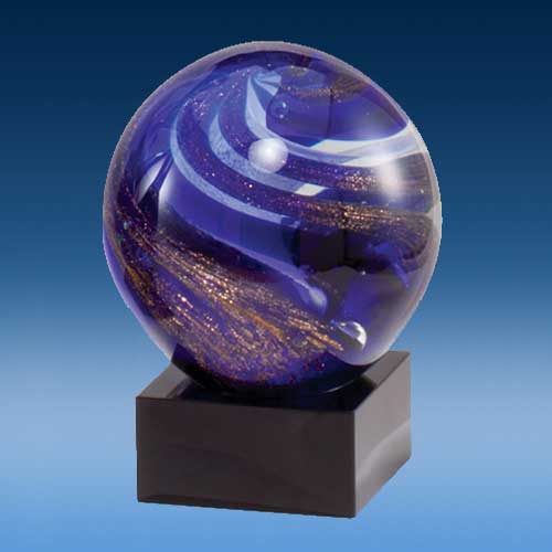Swirl Art Glass Globe Award-0
