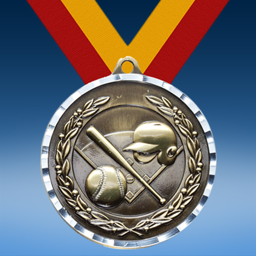 Baseball Diamond Cut Medal-0