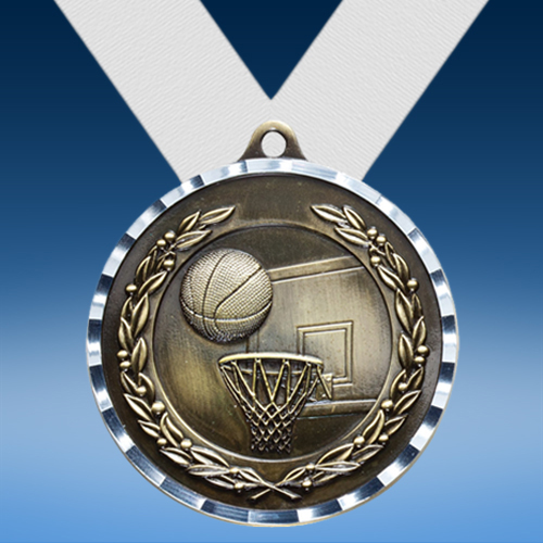 Basketball Diamond Cut Medal-0