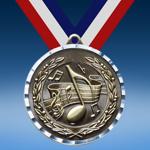Music Diamond Cut Medal-0