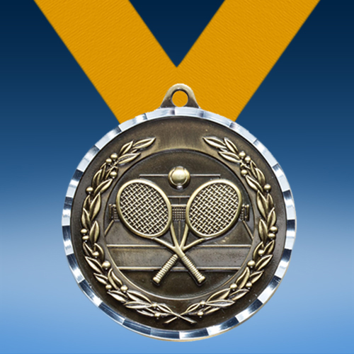 Tennis Diamond Cut Medal-0