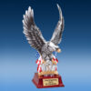 Silver Toned Eagle Resin Sculpture