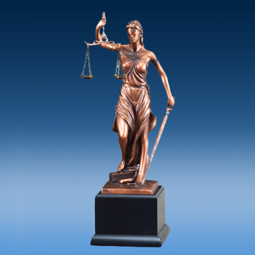 Lady Justice Resin