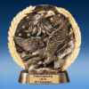 Eagle High Relief Oval Resin