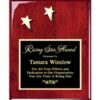 Two Star Rosewood Plaque