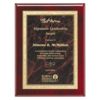 Rosewood Classic Series Plaque Red