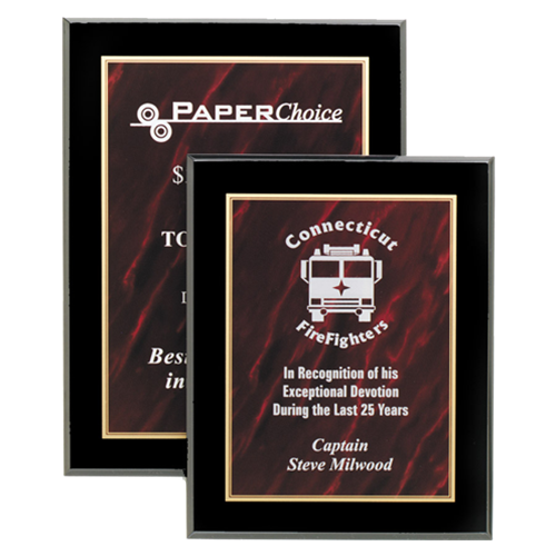 Red Acrylic Marble Plaques