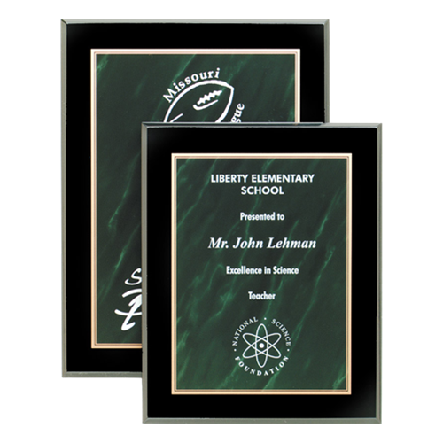 Green Acrylic Marble Plaques