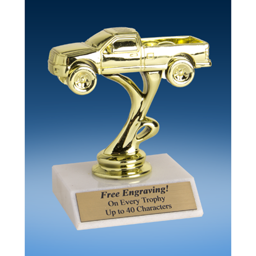4x4 Pickup Truck Sport Figure Trophy 6"