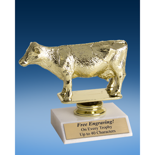 Dairy Cow Sport Figure Trophy 6"