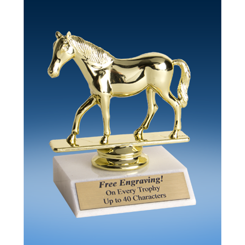Quarter Horse Sport Figure Trophy 6"