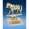 Western Horse Sport Figure Trophy 6"