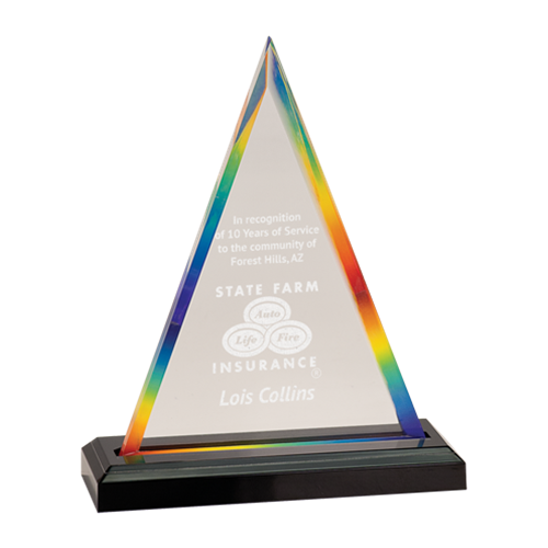 Rainbow Impress Premier Acrylic Award
