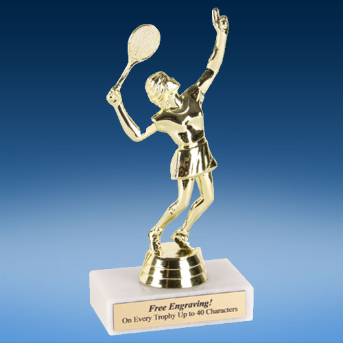 Tennis Female Econoline Trophy 6"-0