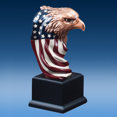 USA Eagle Head Sculpture