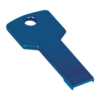 Blue Laserable Key Flash Drive
