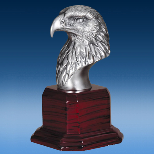 American Silver Plate Eagle Head