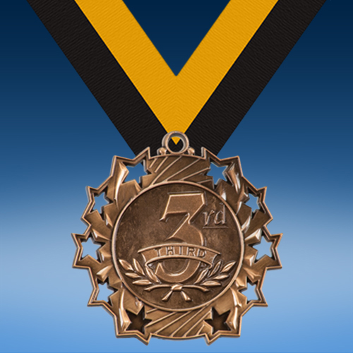 3rd Place Ten Star 3D Medal-0