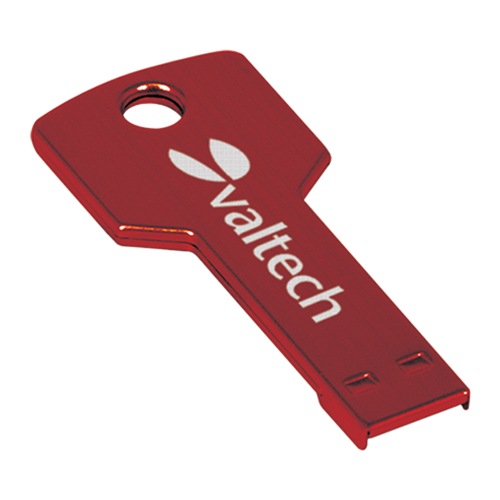 Red Laserable Key Flash Drive