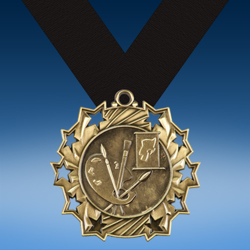 Art Ten Star 3D Medal-0