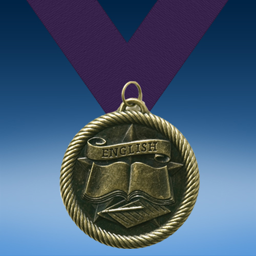 English Academic Wrapped Medal-0