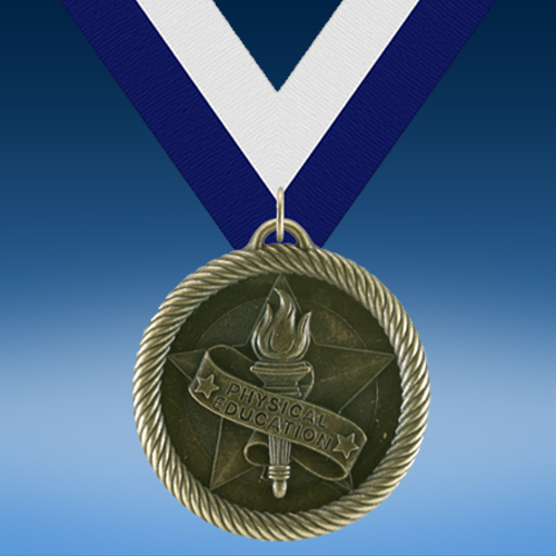 P.E. Academic Wrapped Medal-0