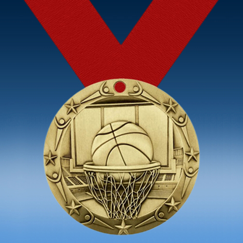Basketball World Class Medallion-0