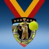 Tennis Male Full Color Burst Medallions