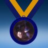 Eagle Blue Colored Insert Medal