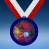 Paintball Blue Colored Insert Medal